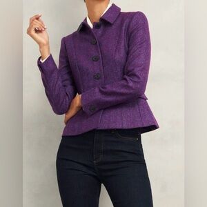Hobbs Purple Daniella Jacket (mix13)